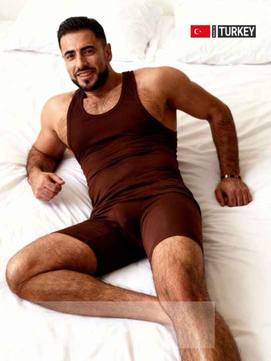 Erkek Kahverengi Özel Kutulu 2'li Atlet Boxer Takımı - Fit & Comfort Slim Fit Set