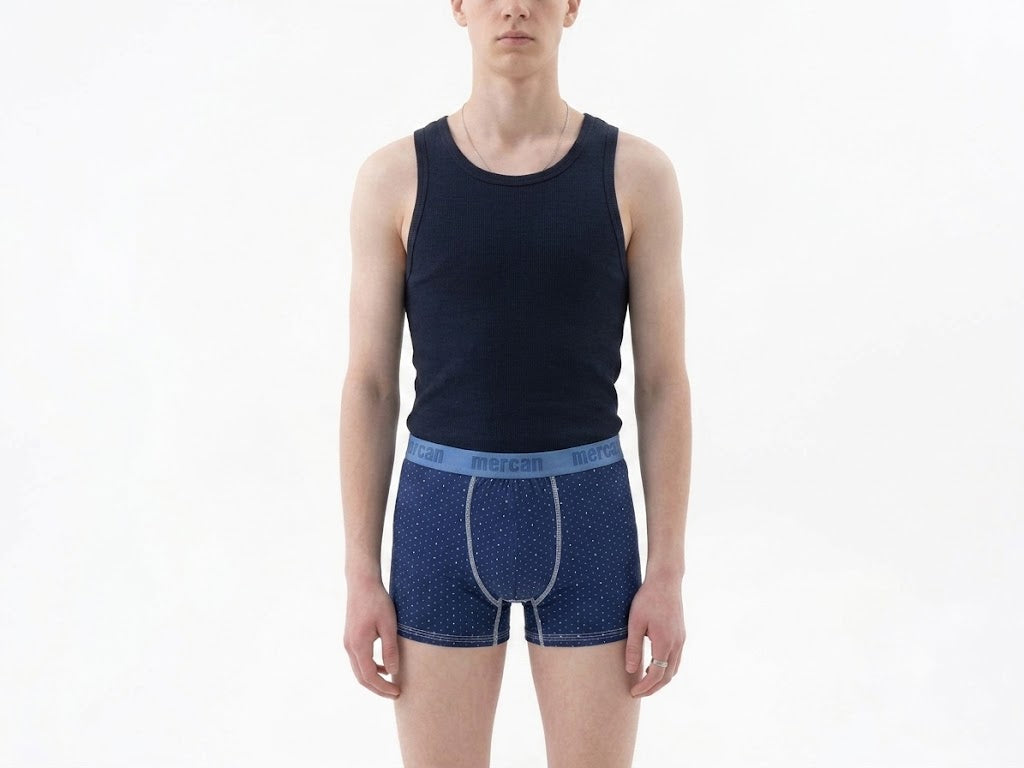 Desenli Erkek Boxer %96 Pamuklu - Coser