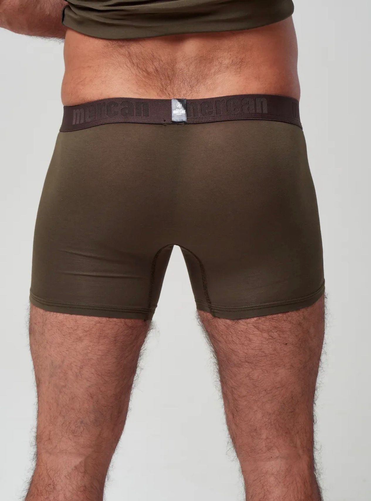 Erkek Haki Özel Kutulu 2'li Atlet Boxer Takımı - Fit & Comfort Slim Fit Set
