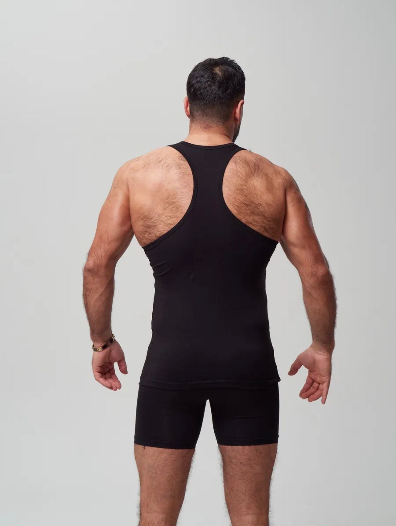 Erkek Siyah Özel Kutulu 2'li Atlet Boxer Takımı - Fit & Comfort Slim Fit Set